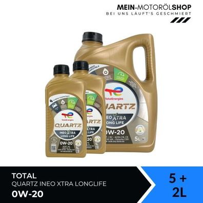 Total Quartz Ineo Xtra Longlife 0W-20 5 + 2 Liter