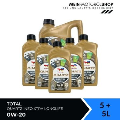 Total Quartz Ineo Xtra Longlife 0W-20 5 + 5 Liter