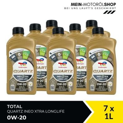 Total Quartz Ineo Xtra Longlife 0W-20 7x1 Liter