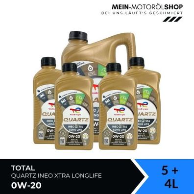 Total Quartz Ineo Xtra Longlife 0W-20 5 + 4 Liter