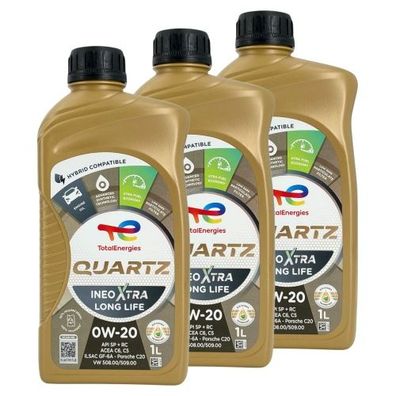Total Quartz Ineo Xtra Longlife 0W-20 3x1 Liter
