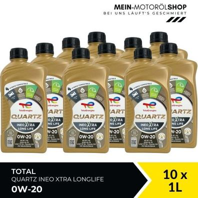 Total Quartz Ineo Xtra Longlife 0W-20 10x1 Liter