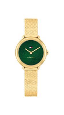 Tommy Hilfiger Damenuhr 1782812 Edelstahl, Gold plattiert