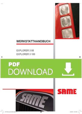 Werkstatthandbuch SAME Explorer 3. 85 - 3.100