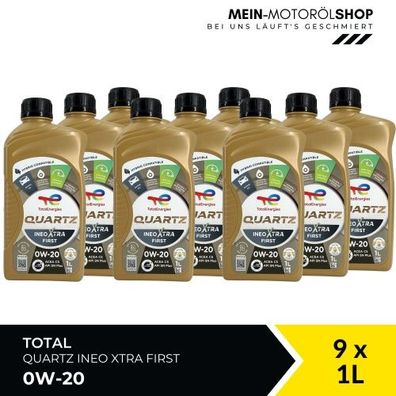 Total Quartz Ineo Xtra First 0W-20 9x1 Liter