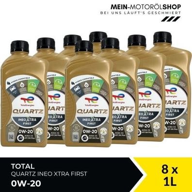 Total Quartz Ineo Xtra First 0W-20 8x1 Liter