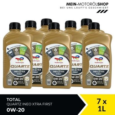 Total Quartz Ineo Xtra First 0W-20 7x1 Liter