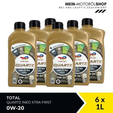 Total Quartz Ineo Xtra First 0W-20 6x1 Liter