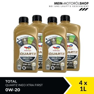 Total Quartz Ineo Xtra First 0W-20 4x1 Liter