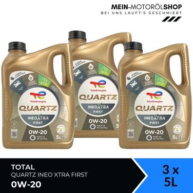 Total Quartz Ineo Xtra First 0W-20 3x5 Liter