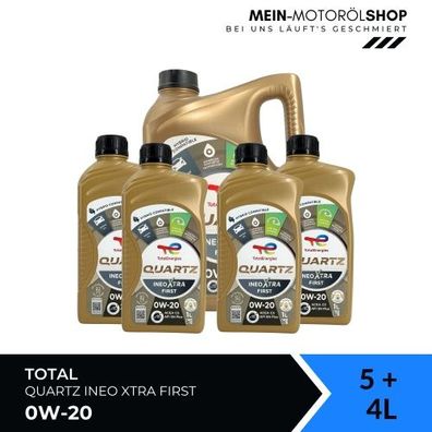 Total Quartz Ineo Xtra First 0W-20 5 + 4 Liter