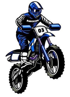 Motocross 14x10cm Essbar Motor Motorrad Tortenaufleger Torte Tortenbild Zuckerbild 03