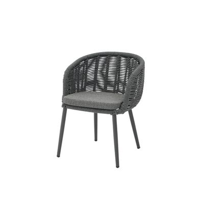 Best Porto Dinning Sessel Gartenstuhl Gartensessel anthrazit 58,5 x 60,5 x 78 cm