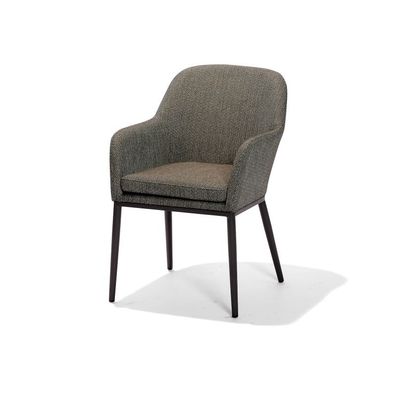 Best Belfort Dinning Sessel Gartenstuhl mit Armlehnen Anthrazit 53 x 53 x 86 cm