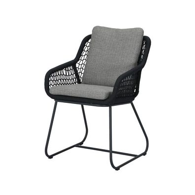 Best Ravello Dinning Sessel Gartenstuhl mit Armlehnen Anthrazit 58 x 63 x 78 cm