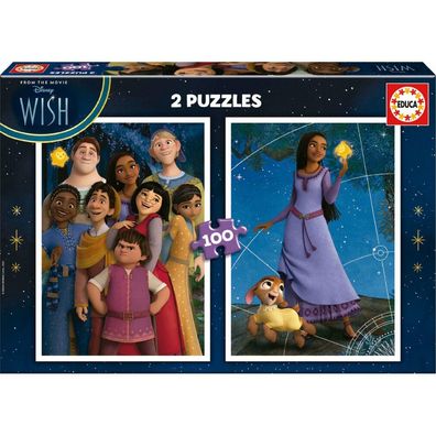 Educa - 2 x 100 psc. Puzzle - Disney Wunsch (80-19742)