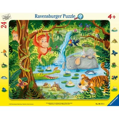 Pz Dschungelbewohner 24 T Rahmenpuzzle