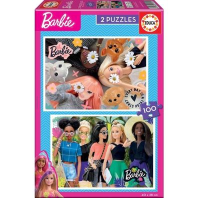 Puzzles 2x100 BARBIE 19300 EDUCA