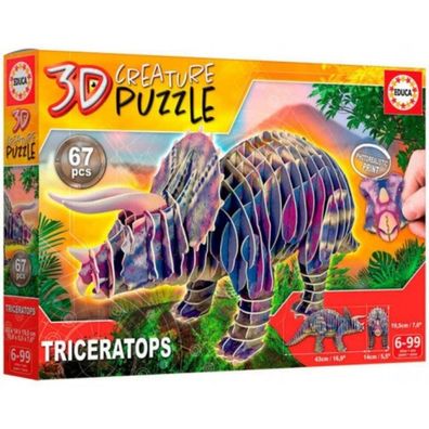 Triceratops 3D Kreatur PUZZLE 19183 EDUCA
