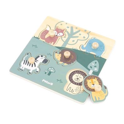 Viga 44068 PolarB Puzzle z uchwytami - zwierzÄta