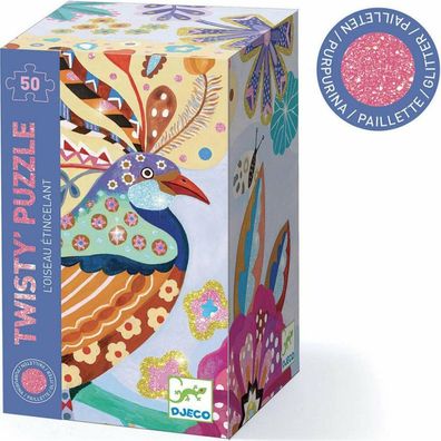 DJECO Funkelnder Vogel Puzzle 50 Teile