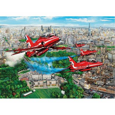 Gibsons Puzzle Rote Pfeile über London 1000 Teile