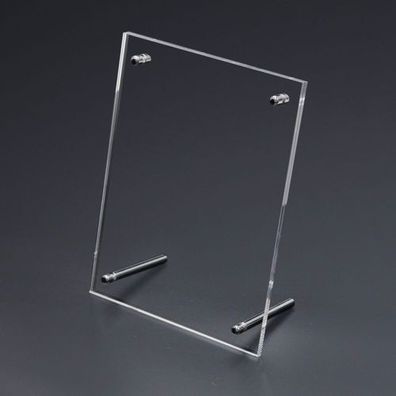 Acryl Bilderrahmen mit Edelstahlabstandshalter