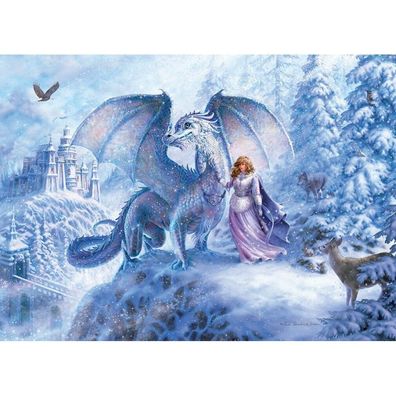 COBBLE HILL Familienpuzzle Ice Dragon 350 Teile