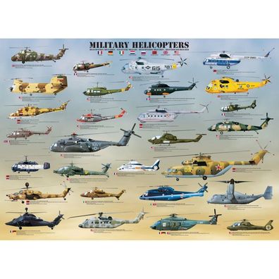 Eurographics Militär-Hubschrauber Puzzle 1000 Teile