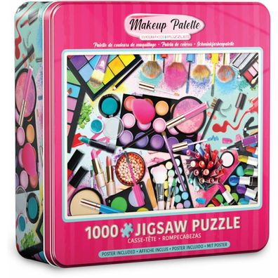 Eurographics Puzzle in Blechdose Farbpalette: Makeup 1000 Teile