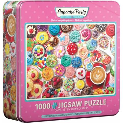Eurographics Puzzle in Blechdose Kuchenparty 1000 Teile
