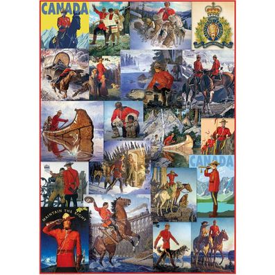 Eurographics Puzzle Royal Canadian Mounted Police - Collage 1000 Teile