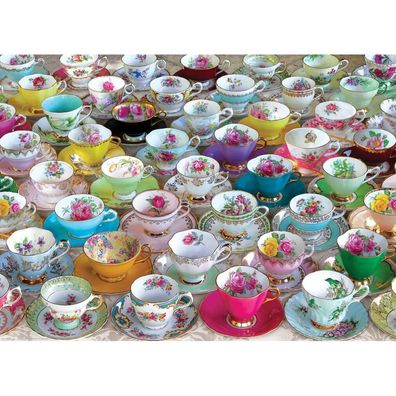 Eurographics Puzzle Sammlung von Teetassen 1000 Teile