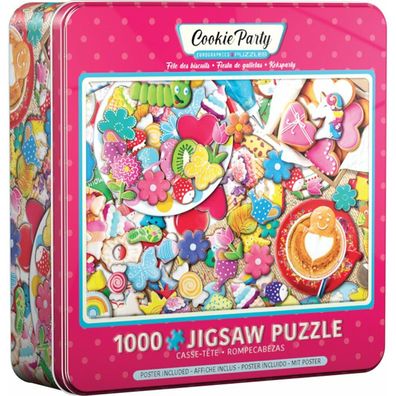 Eurographics Puzzle in Blechdose Keks-Party 1000 Teile