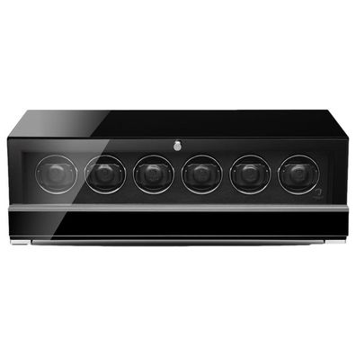 Modalo - 3306 115S - Uhrenbeweger für 6 Uhren - Clasico Premium Hochglanz/Schwarz