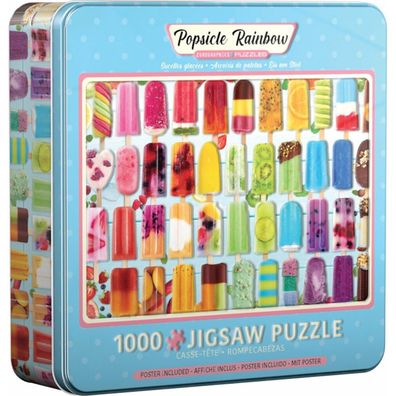 Eurographics Puzzle in Blechdose Nano Regenbogen 1000 Teile