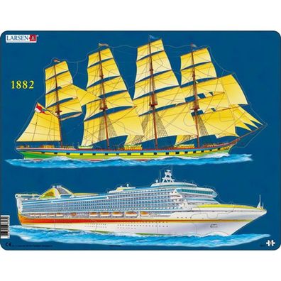 LARSEN Puzzle Schiffe - Geschichte und Gegenwart 20 Teile