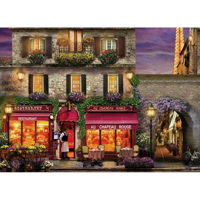 Eurographics Puzzle Restaurant Red Hat 1000 Teile