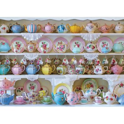 Eurographics Puzzle Regal mit chinesischem Porzellan 1000 Teile