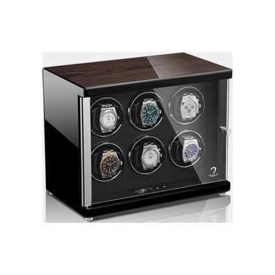 Modalo - 1506714 - Uhrenbeweger für 6 Uhren - Makassar/schwarz