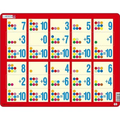 LARSEN Puzzle Addieren bis zehn III 10 Teile