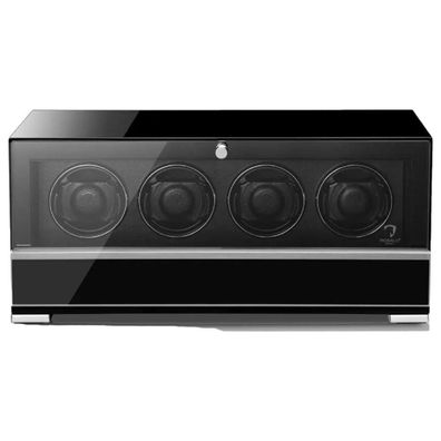 Modalo - 3304115S - Uhrenbeweger für 4 Uhren - Clasico Premium Hochglanz schwarz