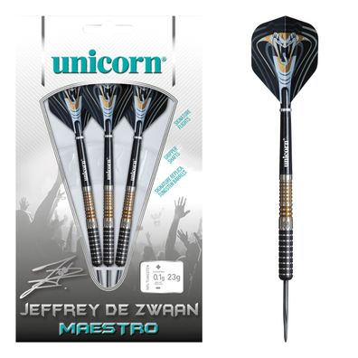 Unicorn Maestro Jeffrey de Zwaan Code 25g Steel Tip 95% Tungsten / 1 Satz / 26 Gr