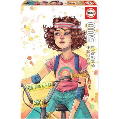 EDUCA Puzzle Ride like a girl 500 Teile