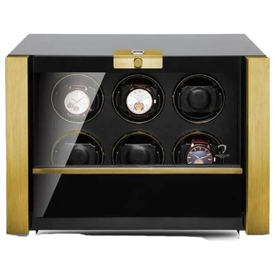 Modalo - 3906614G - Uhrenbeweger für 6 Uhren - Victory Schwarz/Gold