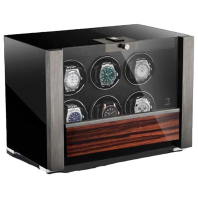 Modalo - 3906614S - Uhrenbeweger für 6 Uhren - Victory Makassar/Silber