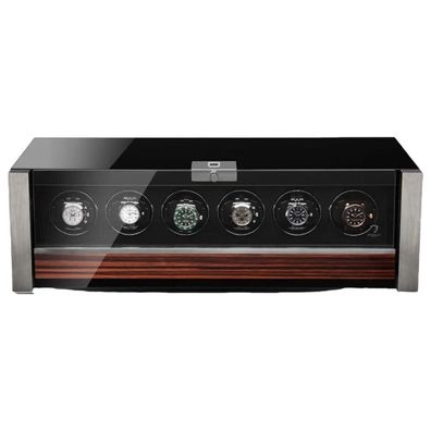 Modalo - 4006614S - Uhrenbeweger für 6 Uhren - Allegra Makassar/Silber