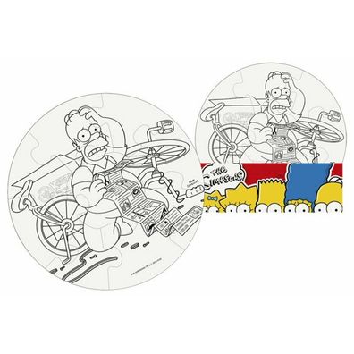 EFKO Paint your puzzle Die Simpsons - Kreis 9 Teile