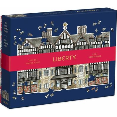 Galison Wendepuzzle 2in1 Liberty London Tudor Gebäude 750 Teile