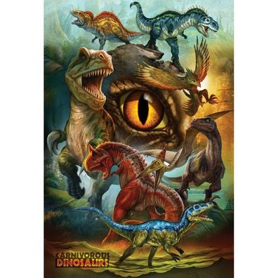 Eurographics Puzzle Fleischfressende Dinosaurier 100 Teile